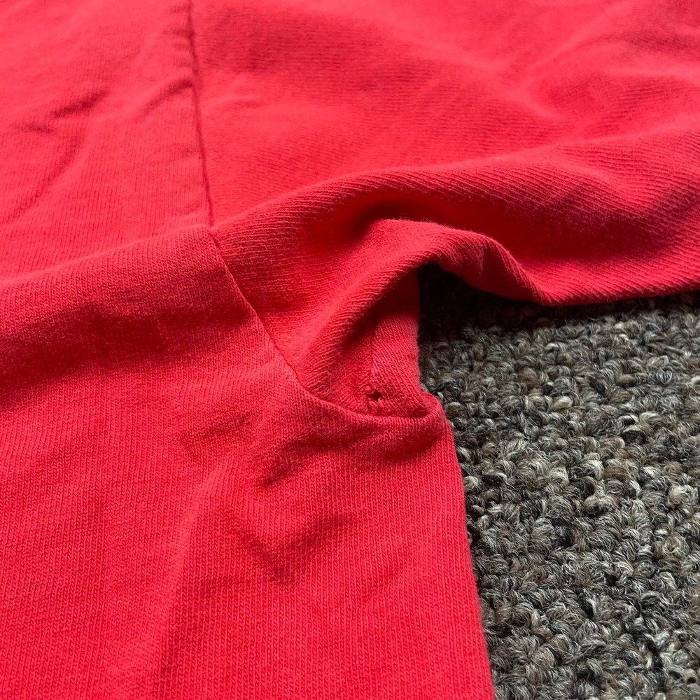Vintage Fruit of the Loom Nebraska T Shirt XL Red 90s Collegiate Distressed Tee - Picture 9 of 9